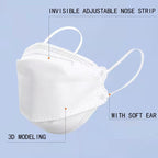 READY STOCK!!!KF94 4 Layer Medical Face Mask 10PCS KF94 3D Fish Mouth Face Mask Disposable Earloop 4ply Korea Design