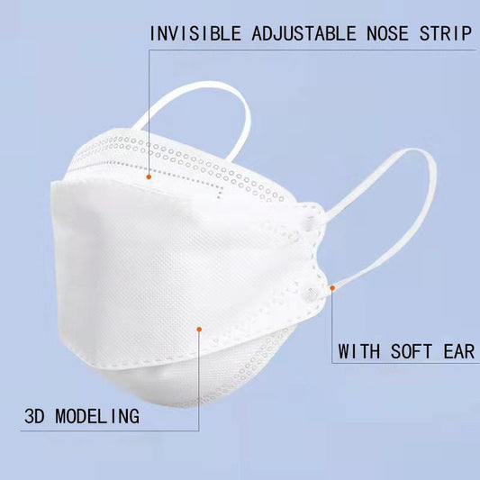 READY STOCK!!!KF94 4 Layer Medical Face Mask 10PCS KF94 3D Fish Mouth Face Mask Disposable Earloop 4ply Korea Design