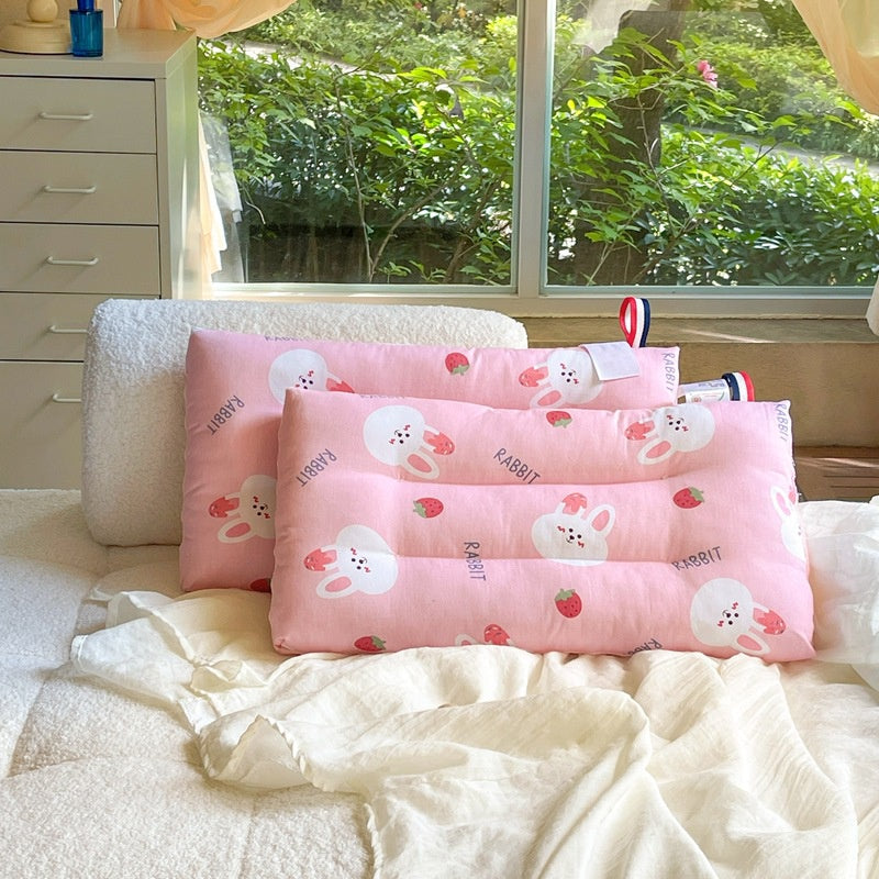 Ready Stock Washable Baby Pillow Children's Cotton  Pea Fleece Quick Dry Soothing Sleep Aid Pillowchildren 纯棉儿童枕头