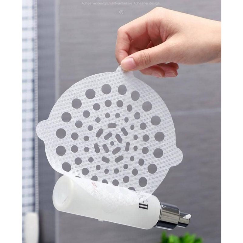 READY STOCK!!!Bathroom Floor Drain Sticker Cover Hair Filter Catcher  Remover Pelekat Penapis Sisa Makanan Rambut 地漏贴