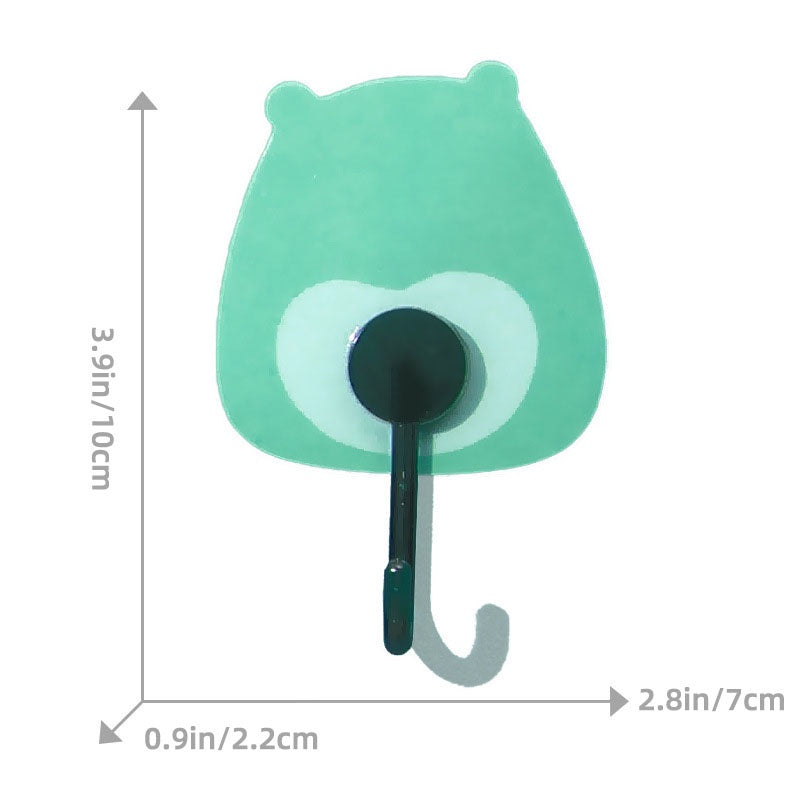 READY STOCK!!!Cartoon Strong Load-Bearing Hook Bathroom Seamless Sticky Hook Punch-Free Suction Cup Hook