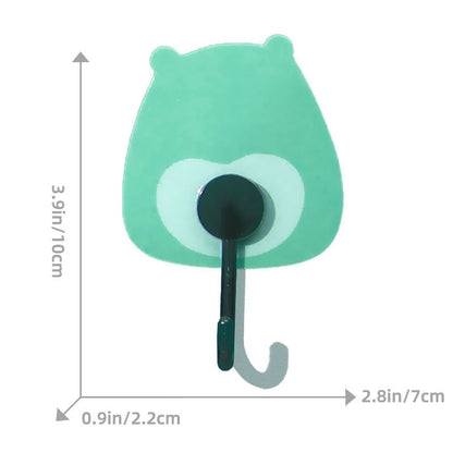 READY STOCK!!!Cartoon Strong Load-Bearing Hook Bathroom Seamless Sticky Hook Punch-Free Suction Cup Hook
