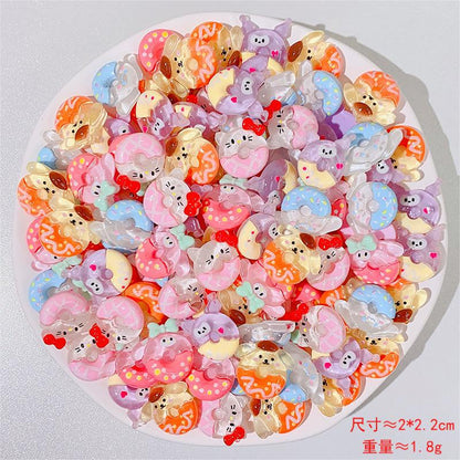READY STOCK!!!Hole shoes decorative buckle accessories shoes flower buckle cute cartoon pattern garden shoe accessories