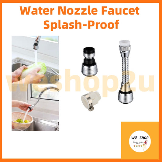 READY STOCK!!!Water Nozzle Faucet Splash-Proof Decompression Tank Extension Stainless Steel Pressurization Multi Purpose