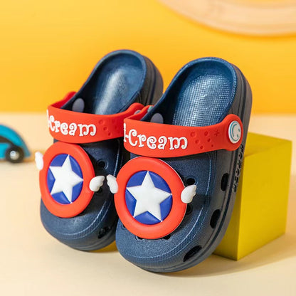 READY STOCK!!!Baby's Cartoon ST-K16 Crocs Shoes  Kids Boy Girl Pony Dino Sandals Casual Slippers Kasut Clog Kartun
