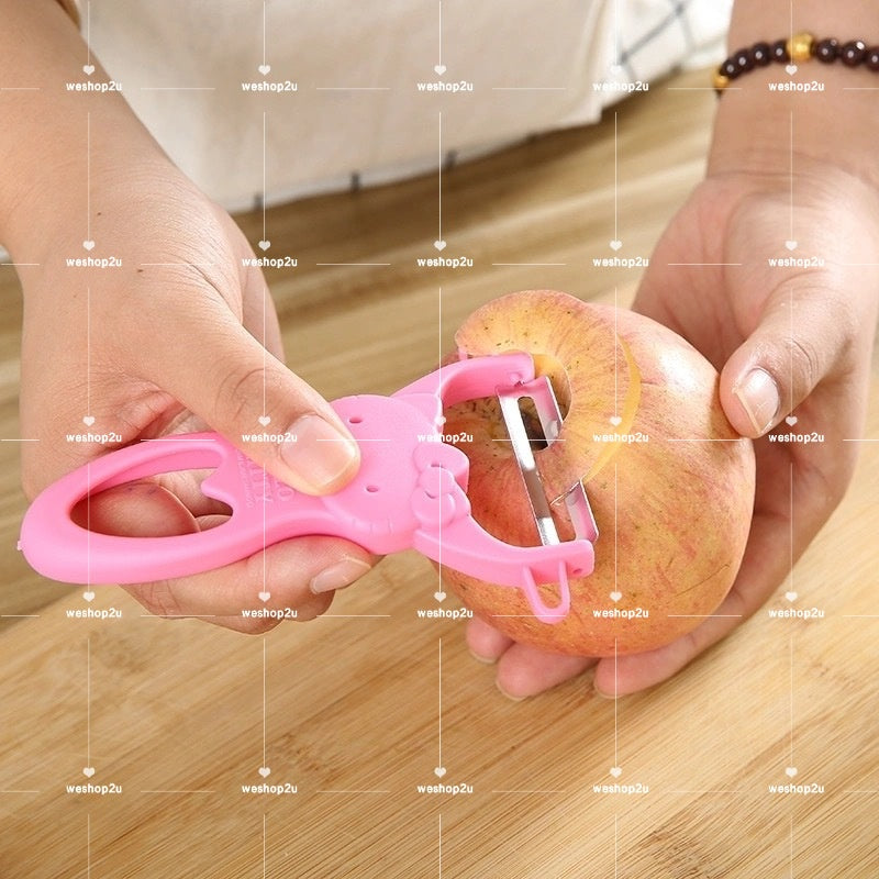 READY STOCK!!!Hello kitty stainless steel kitchen Knife set & fruit peeler kitchen tools