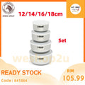 READY STOCK!!!Zebra THAILAND Food Storage Extra Set with Lid【4 in 1】12/14/16/18cm