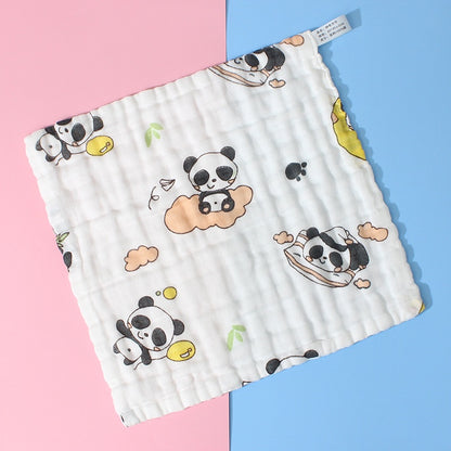 READY STOCK!!!! 6 Layers Baby Handkerchief Infant Towel Newborn Face Bath Towel Cotton Bib Bayi Sapu tangan