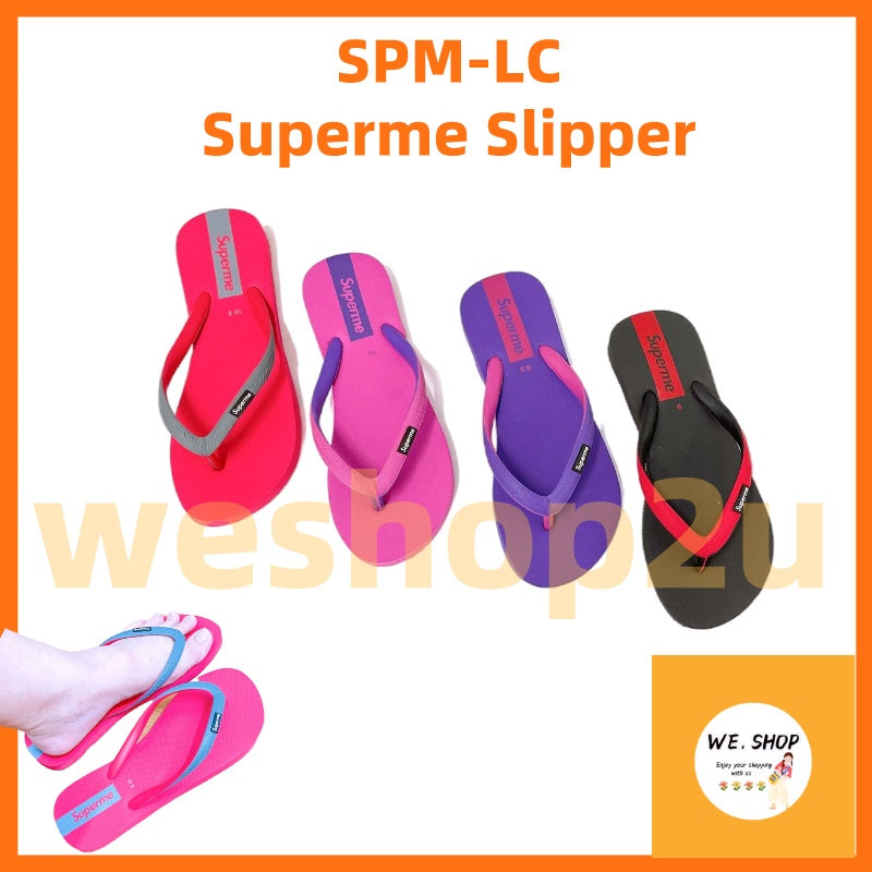 READY STOCK!!!Superme Adult Women Slipper Kasut Wanita SPM-LC 夹脚拖鞋