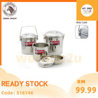 READY STOCK!!!Zebra Loop Handle Pot W/Auto Lock (14cm/16cm)
