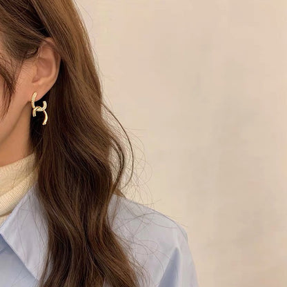 READY STOCK!!!2020 New Fashion Bear Drop Earrings Korean Alloy Cartoons Earring for Women