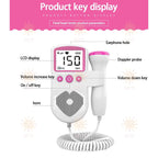 READY STOCK‼️ Baby Fetal Doppler Heart Rate Monitor Ultrasound Detector LCD Display Alat Denyut Jantung Bayi