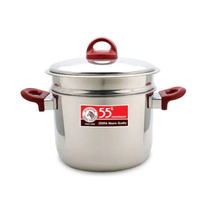 Zebra 22cm Sauce Pot With Steamer [55th Anniversary]