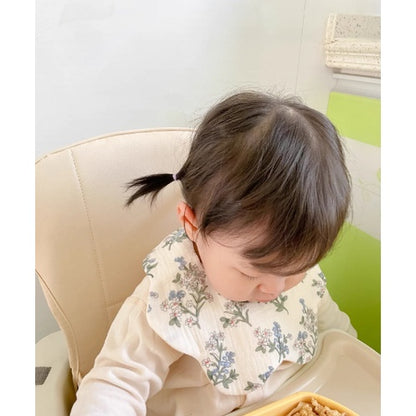 READY STOCK‼️ Baby Infant Saliva Towel | 100% Cotton Bibs | 360° Rotating Reversible Baby Bib  婴儿口水巾 | 100%纯棉围兜