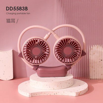 READY STOCK‼️ Portable Neck Fan | USB Rechargeable | Bladeless Hands-Free Mini Personal Cooling Fan 便携式挂脖风扇