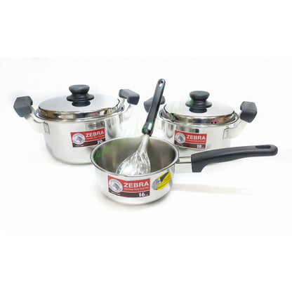READY STOCK!!! ZEBRA THAILAND CARRY COOK Cookware SET