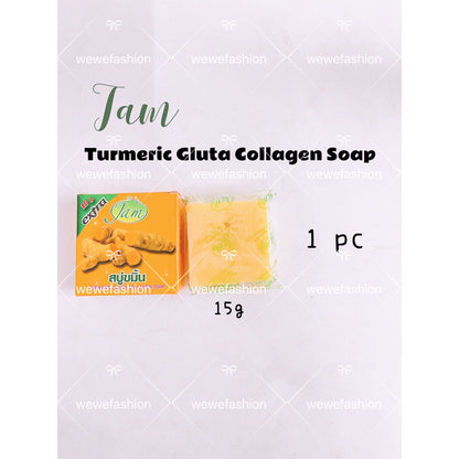 READY STOCK!!!JAM SABUN KUNYIT TURMERIC/SHEEP MILK/COCONUT/EXTRA RICE MILK GLUTA COLLAGEN SOAP 15GRAM ORIGINAL THAILAND