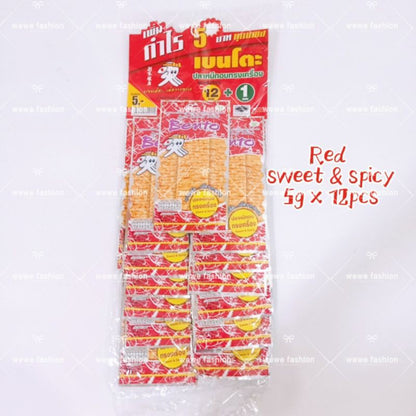 READY STOCK!!!Halal 5g x 12pcs, 20g/pc Bento's squid seafood snacks Original Thailand Bento