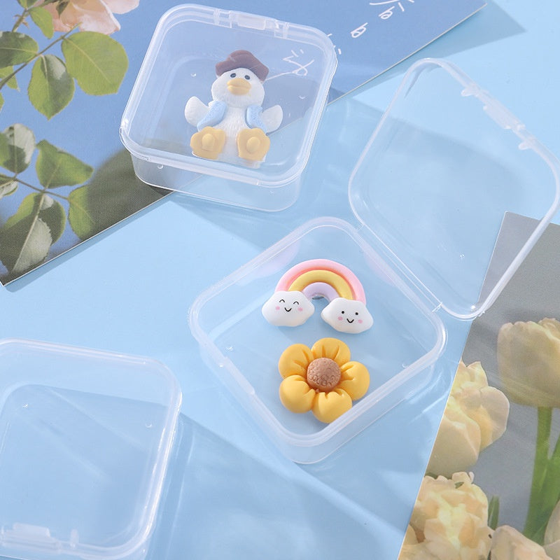 READY STOCK!!!Portable Mini Pill Box Organizer Transparent Storage Tablet Jewellery Accessories Plastic Case 1pcs