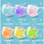 READY STOCK!!!Colourful【50PC】Adult 3-Ply Disposable Face Mask / Topeng Penutup Mulut Pelitup Muka Dewasa / 成人三层口罩
