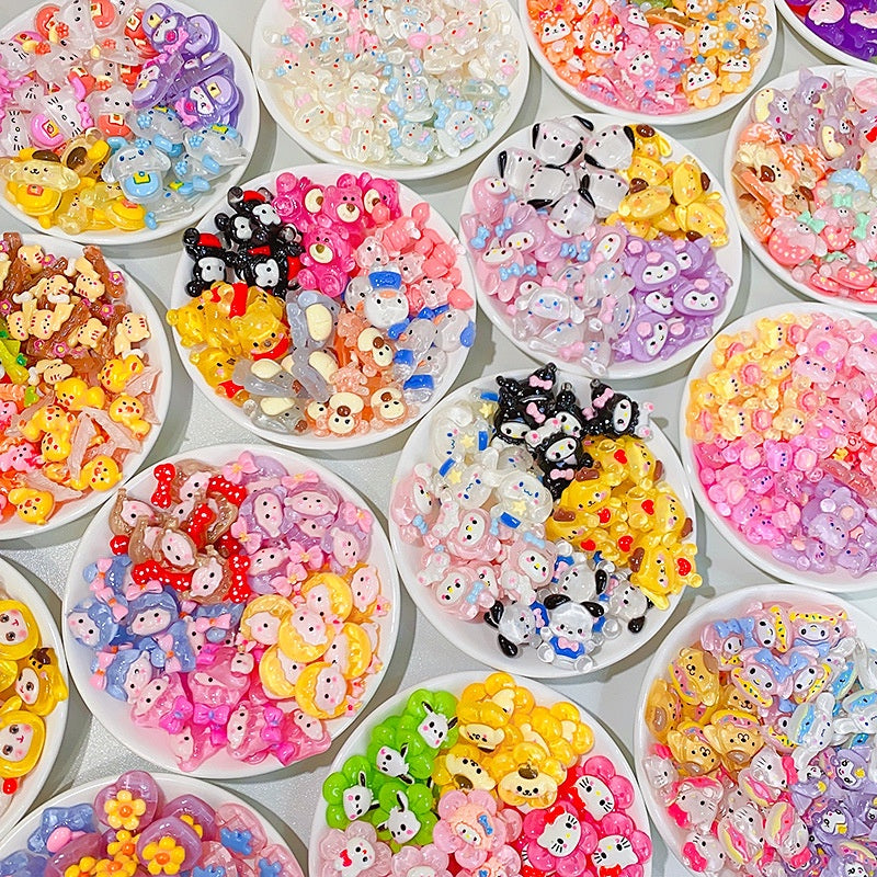 READY STOCK!!!Hole shoes decorative buckle accessories shoes flower buckle cute cartoon pattern garden shoe accessories