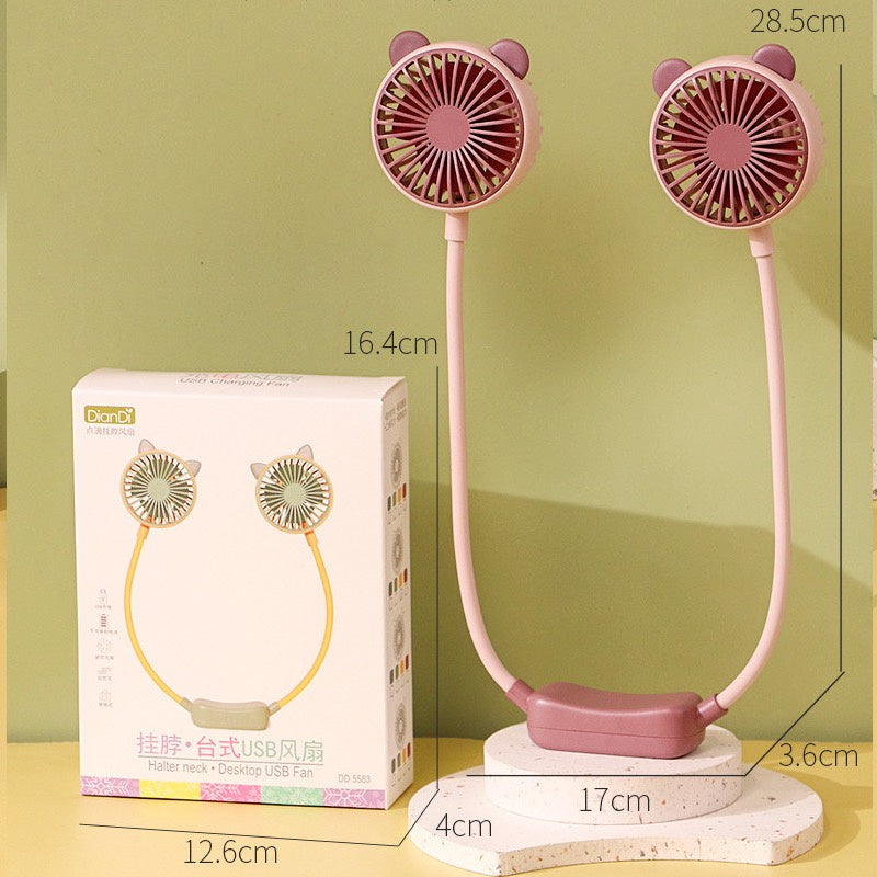 READY STOCK‼️ Portable Neck Fan | USB Rechargeable | Bladeless Hands-Free Mini Personal Cooling Fan 便携式挂脖风扇