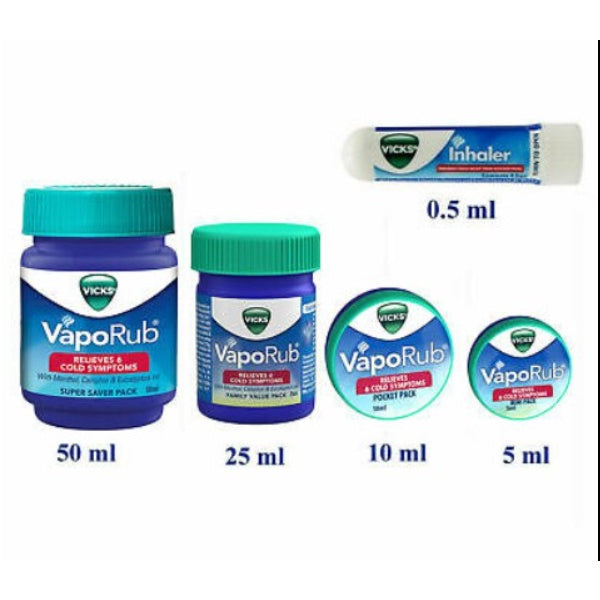 Vicks Vaporub 10g 25g 50g Vicks Inhaler READY STOCK!!!!