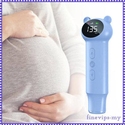 READY STOCK!!!  Intelligent Noise Reduction Fluctuation Portable Reminder Baby Monitor Fetal Heartbeat for Baby