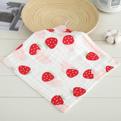 READY STOCK!!!! 6 Layers Baby Handkerchief Infant Towel Newborn Face Bath Towel Cotton Bib Bayi Sapu tangan