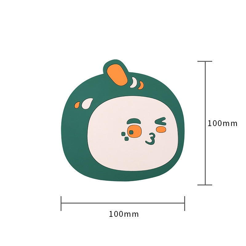 READY STOCK!!!Silicone Heat Insulation Pad Cartoon Cup Mat Anti-scalding Anti-skid Coaster Milk Coffee Cup Mats隔热垫