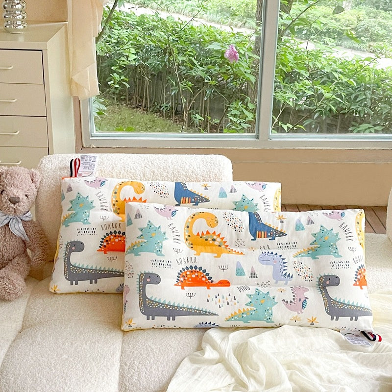 Ready Stock Washable Baby Pillow Children's Cotton  Pea Fleece Quick Dry Soothing Sleep Aid Pillowchildren 纯棉儿童枕头