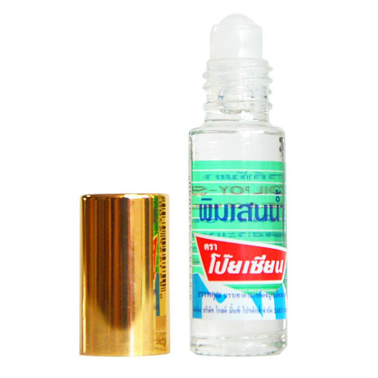 READY STOCK!!!POY SIAN PIM-SAEN BALM OIL ROLLER STICK INHALER 八仙薄荷油滚珠 Original Thialand