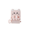 READY STOCK!!!2 in 1 Toothbrush Holder Toothpaste Rack Cute Cat Kucing Bathroom Wall-mounted Dispenser Rack Ubat Gigi