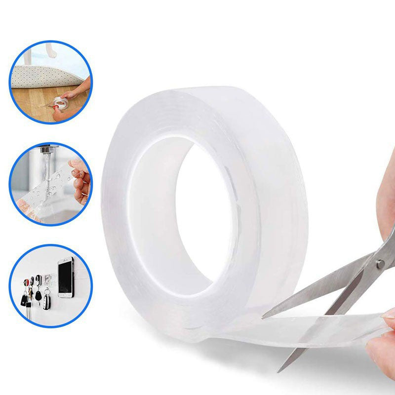 READY STOCK!!! Multifunctional Strongly Sticky Double-Sided Adhesive Nano Tape |  Washable Removable Tapes 多功能强力双面粘胶纳米胶带