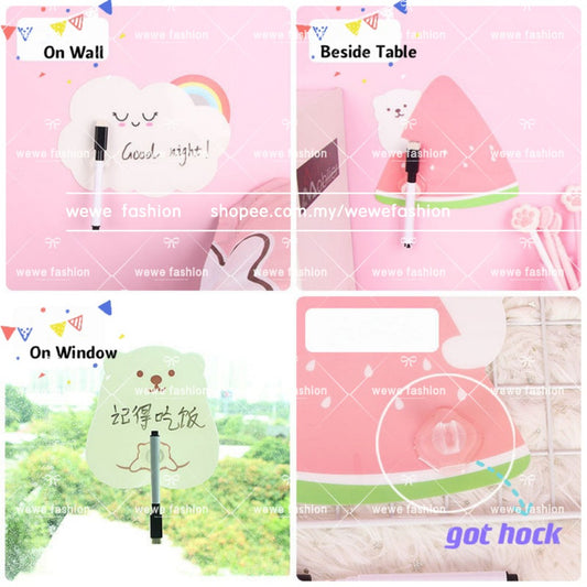 Ready Stock!!! Cutie Cartoon PVC Message Board Creative Children's Writing Board 卡通留言板