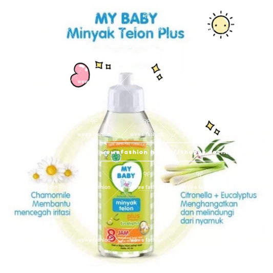READY STOCK!!!Minyak Telon Plus My Baby Mybaby Natural Eucalyptus 60/90/150 ml