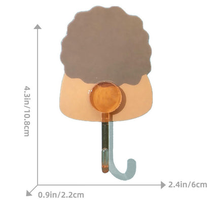 READY STOCK!!!Cartoon Strong Load-Bearing Hook Bathroom Seamless Sticky Hook Punch-Free Suction Cup Hook