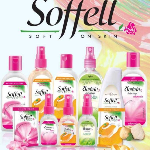 READY STOCK!!! Soffell Mosquito Repellent Lotion 60g | Anti-Mosquito  3 Scents Orange, Apple, Geranium Flower Soffell 驱蚊
