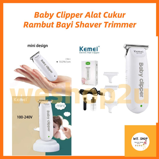 READY STOCK!!! Kemei KM-1319 Baby Clipper Alat Cukur Rambut Bayi Shaver Trimmer
