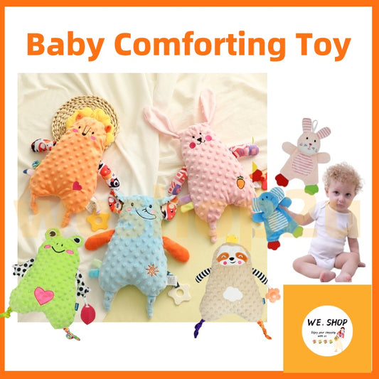 READY STOCK!!Baby Infant Soothing Toy Colour Animal Sleeping Stuff Doll Plushie Comforting Towel Patung Tidur Budak Bayi
