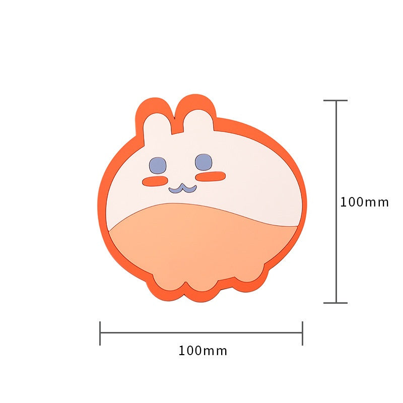 READY STOCK!!!Silicone Heat Insulation Pad Cartoon Cup Mat Anti-scalding Anti-skid Coaster Milk Coffee Cup Mats隔热垫
