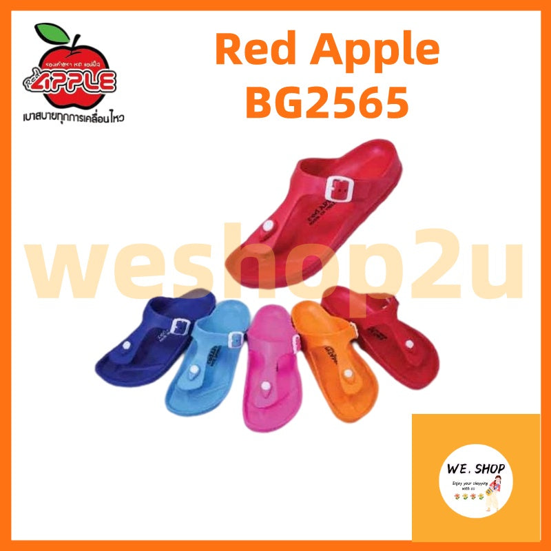 READY STOCKS!!!RED APPLE THAI T-STRIP BG2565 Colour SHOES 泰国防水防滑夹脚拖鞋 Original Thailand