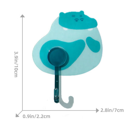 READY STOCK!!!Cartoon Strong Load-Bearing Hook Bathroom Seamless Sticky Hook Punch-Free Suction Cup Hook