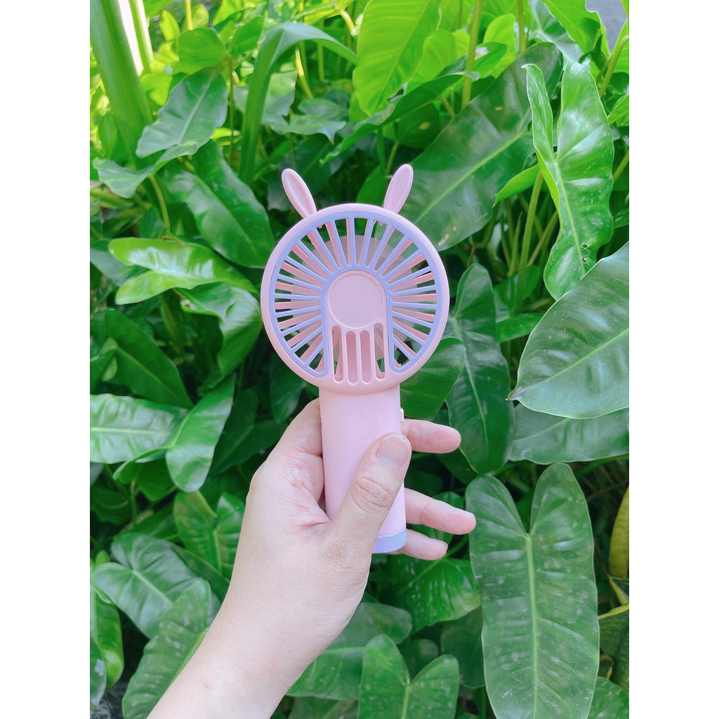 READY STOCK‼️ Mini Portable Clip Fan | USB Rechargeable | Cute Cartoon Desk & Handheld Fan 迷你便携式风扇