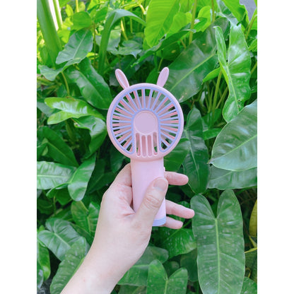 READY STOCK‼️ Mini Portable Clip Fan | USB Rechargeable | Cute Cartoon Desk & Handheld Fan 迷你便携式风扇
