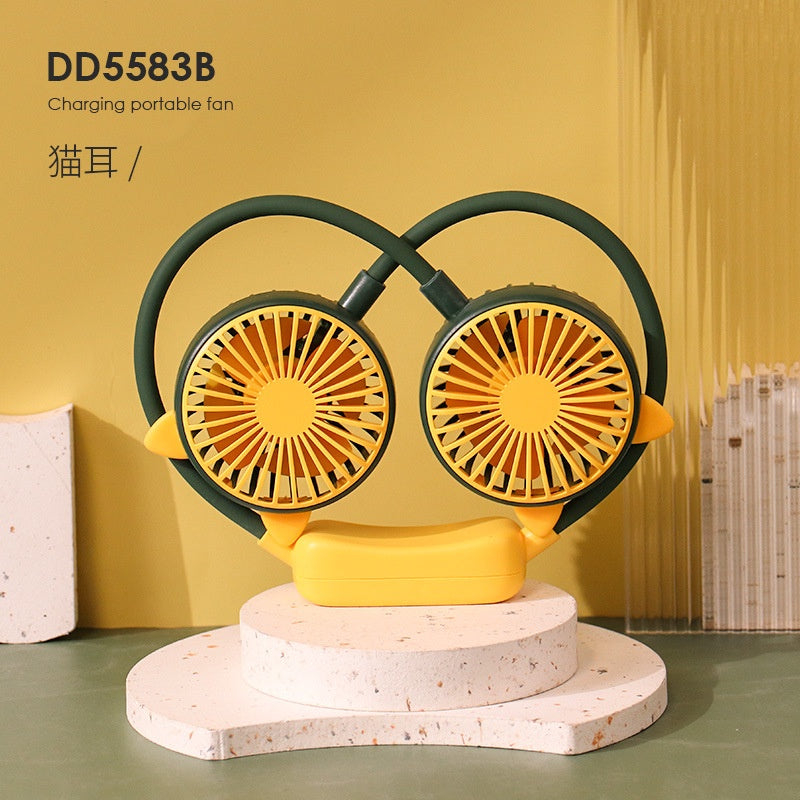 READY STOCK‼️ Portable Neck Fan | USB Rechargeable | Bladeless Hands-Free Mini Personal Cooling Fan 便携式挂脖风扇