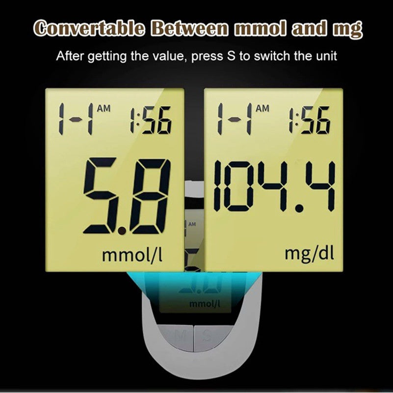 READY STOCK!!!Blood Glucose Meter Sugar Glucometer Mesin Meter Cek Gula Darah Kencing Manis Test Strip GDM