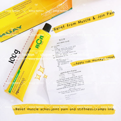 READY STOCK!!!Muay Thai Cream Namman Muay Ointment Thai Boxing Analgesic Balm泰国拳王按摩膏100g