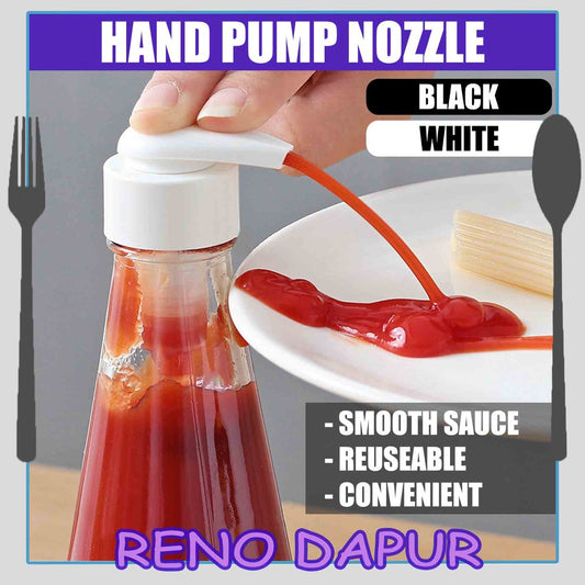 READY STOCK!Pressure Pump Head Oil Nozzle Pump Head Oiler Squeeze Household Oyster Sauce Bottle Press Head Pam Sos Tiram