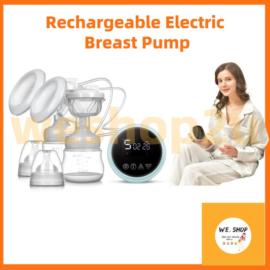 READY STOCK!!!Rechargeable Breast Pump Double Electric Breast Pump Pam Susu USB Led Screen Breast Pump Electric 电动吸奶器